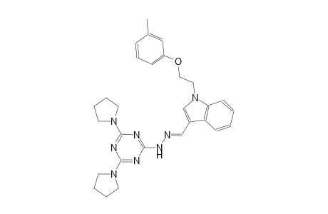 1-[2-(3-methylphenoxy)ethyl]-1H-indole-3-carbaldehyde [4,6-di(1-pyrrolidinyl)-1,3,5-triazin-2-yl]hydrazone