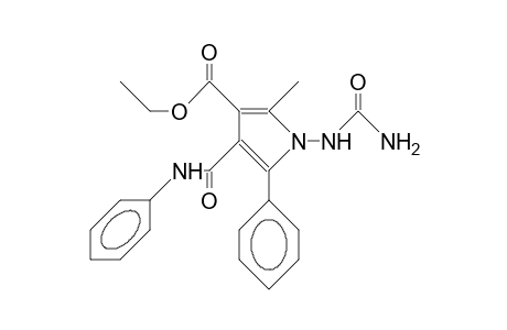 3-Ethoxycarbonyl-2-methyl-5-phenyl-4-phenylcarbamoyl-1-ureido-pyrrole