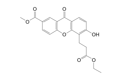 5-(2-Ethoxycarbonyl-ethyl)-6-hydroxy-9-oxo-9H-xanthene-2-carboxylic acid methyl ester