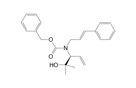 (phenylmethyl) N-(4-methyl-4-oxidanyl-pent-1-en-3-yl)-N-[(E)-3-phenylprop-2-enyl]carbamate