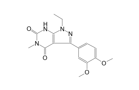 3-(3,4-dimethoxyphenyl)-1-ethyl-5-methyl-1H-pyrazolo[3,4-d]pyrimidine-4,6(5H,7H)-dione