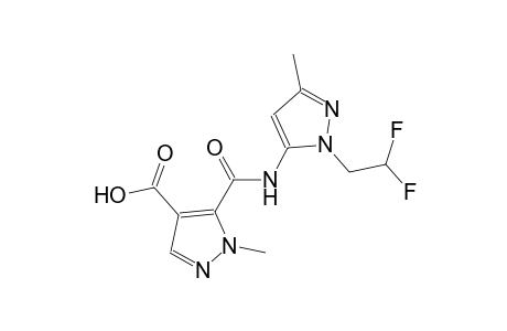 1H-pyrazole-4-carboxylic acid, 5-[[[1-(2,2-difluoroethyl)-3-methyl-1H-pyrazol-5-yl]amino]carbonyl]-1-methyl-