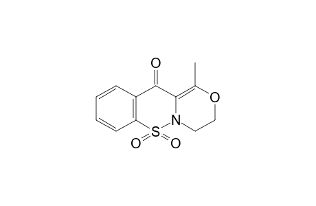 3,4-dihydro-1-methyl-11H-[1,4]oxazino[4,3-b][1,2]benzothiazin-11-one, 6,6-dioxide