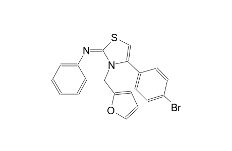 N-((2E)-4-(4-bromophenyl)-3-(2-furylmethyl)-1,3-thiazol-2(3H)-ylidene)aniline