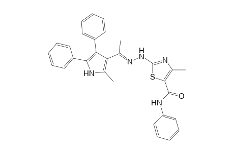 anti-2-[2-{1-(2-Methyl-4,5-diphenyl-1H-pyrrol-3-yl)ethylidene}hydrazino]-4-methyl-N-phenylthiazole-5-carboxamide