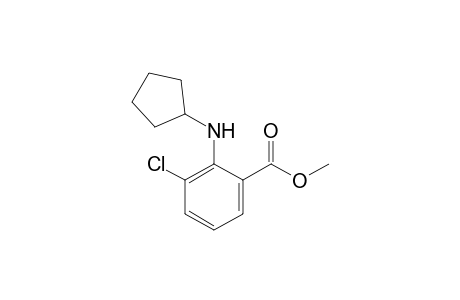 3-Chloro-2-(cyclopentylamino)benzoic acid methyl ester