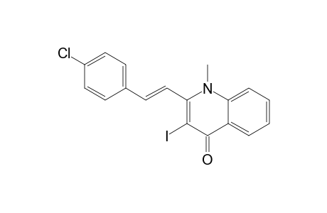 (E)-2-[2-(4-Chlorophenyl)vinyl]-3-iodo-1-methylquinolin-4(1H)-one