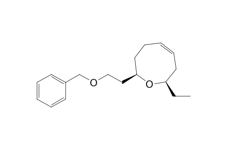 2H-Oxocin, 8-ethyl-3,4,7,8-tetrahydro-2-[2-(phenylmethoxy)ethyl]-, (2R-cis)-