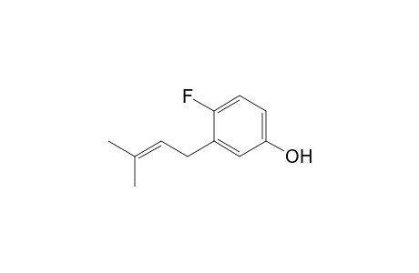 3-(3'-Methylbut-2'-en-1'-yl)-4-fluorophenol