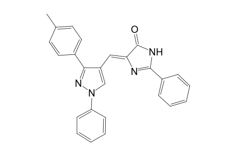 (Z)-2-phenyl-4-((1-phenyl-3-(p-tolyl)-1H-pyrazol-4-yl)methylene)-1H-imidazol-5(4H)-one