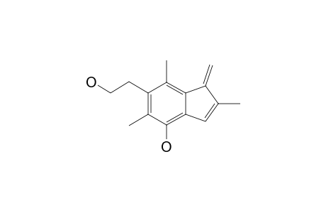 6-(2-hydroxyethyl)-2,5,7-trimethyl-1-methylideneinden-4-ol