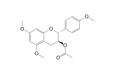(2R,3S)-trans-5,7,4'-Trimethoxy-3-O-acetylflavan