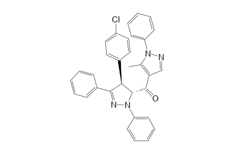 (3R,4S)-(4-(4-Chlorophenyl)-1,3-diphenyl-4,5-dihydro-1H-pyrazol-5-yl)(5-methyl-1-phenyl-1H-pyrazol-4-yl)methanone