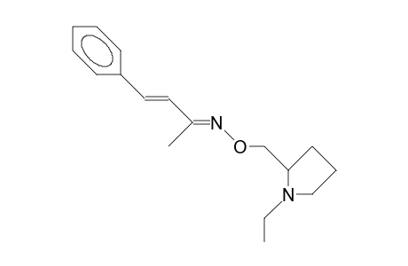 3-Buten-2-one 4-phenyl-O-([1-ethyl-2-pyrrolidinyl]methyl)-oxime