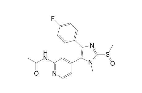 N-{4-[5-(4-fluorophenyl)-2-methanosulfinyl-3-methyl-3H-imidazol-4-yl]-pyridin-2-yl}acetamide