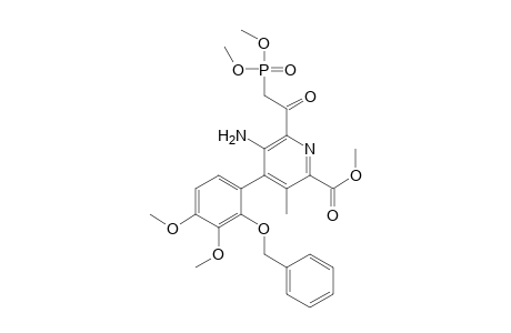 2-Pyridinecarboxylic acid, 5-amino-4-[3,4-dimethoxy-2-(phenylmethoxy)phenyl]-6-[(dimethoxyphosph inyl)acetyl]-3-methyl-, methyl ester