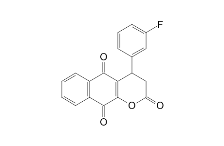 2H-Naphtho[2,3-b]pyran-2,5,10-trione, 4-(3-fluorophenyl)-3,4-dihydro-