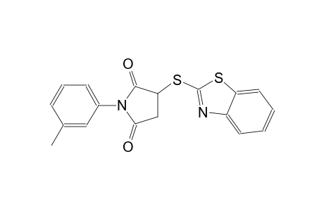 3-(1,3-benzothiazol-2-ylsulfanyl)-1-(3-methylphenyl)-2,5-pyrrolidinedione