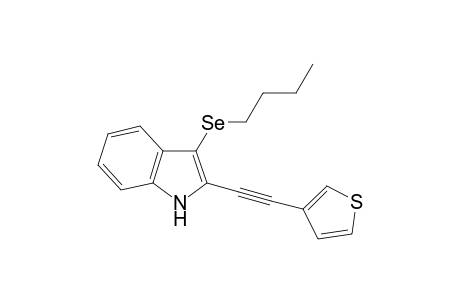 3-(Butylselanyl)-2-(thiophen-3-ylethynyl)-1H-indole