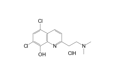 5,7-DICHLORO-2-[2-(DIMETHYLAMINO)ETHYL]-8-QUINOLINOL, MONOHYDROCHLORIDE