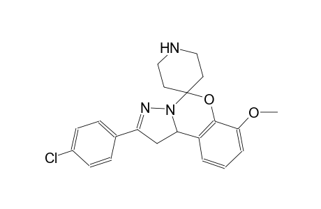 2-(4-chlorophenyl)-7-methoxy-1,10b-dihydrospiro[benzo[e]pyrazolo[1,5-c][1,3]oxazine-5,4'-piperidine]