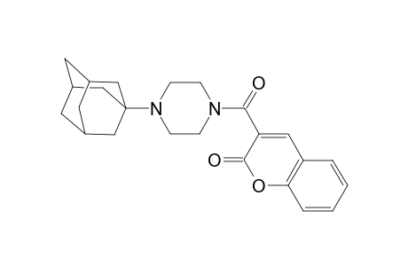 3-[4-(1-adamantyl)piperazin-1-yl]carbonylchromen-2-one