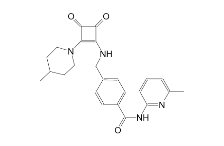 benzamide, 4-[[[2-(4-methyl-1-piperidinyl)-3,4-dioxo-1-cyclobuten-1-yl]amino]methyl]-N-(6-methyl-2-pyridinyl)-
