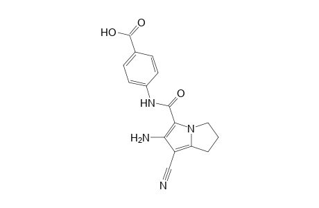 4-[(6-Amino-7-cyano-2,3-dihydro-1H-pyrrolizine-5-carbonyl)amino]benzoic acid