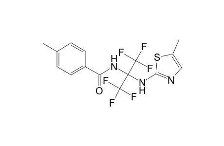 4-Methyl-N-[2,2,2-trifluoro-1-(5-methyl-thiazol-2-ylamino)-1-trifluoromethyl-ethyl]-benzamide