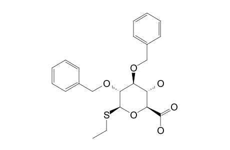 ETHYL-2,3-DI-O-BENZYL-1-THIO-BETA-D-GLUCOPYRANOSIDURONIC-ACID