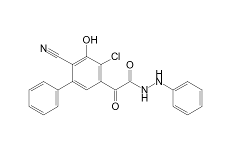3-Hydroxy-2-cyano-4-chloro-5-[(phenylhydrazo)glyoxalyl]-biphenyl
