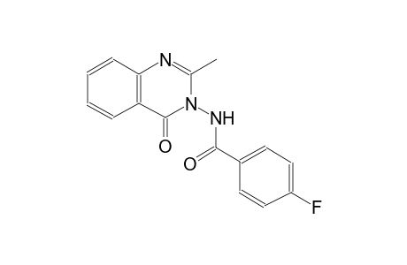 benzamide, 4-fluoro-N-(2-methyl-4-oxo-3(4H)-quinazolinyl)-