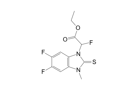 Ethyl 2-(5,6-difluoro-3-methyl-2-thioxo-2,3-dihydro-1H-benzo[d]imidazol-1-yl)-2-fluoroacetate