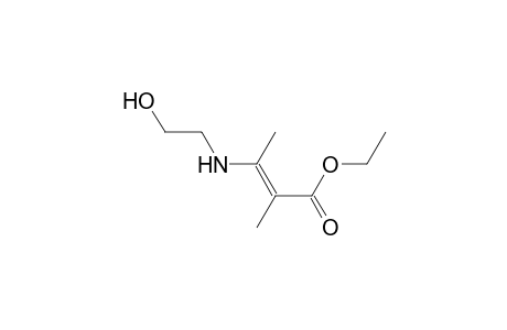 Ethyl 3-(2'-hydroxyethyl)amino-2-methyl-2-butenoate