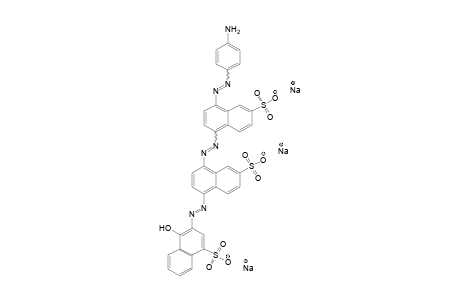 1-Naphthalenesulfonic acid, 3-[[4-[[4-[(4-aminophenyl)azo]-6-sulfo-1-naphthalenyl]azo]-6-sulfo-1-naphthalenyl]azo]-4-hydroxy-, trisodium salt