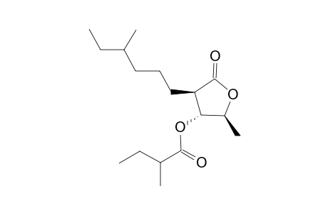(RS)-(2S,3R,4R)-2-Methyl-4-((RS)-4-methylhexyl)-5-oxotetrahydrofuran-3-yl 2-methylbutanoate