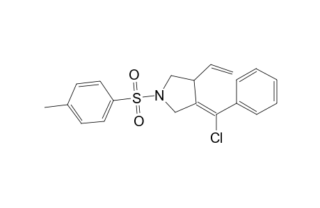 3-(1'-Chlorobenzylidene)-4-(ethenyl)-N-(p-tolylsulfonyl)pyrrolidine