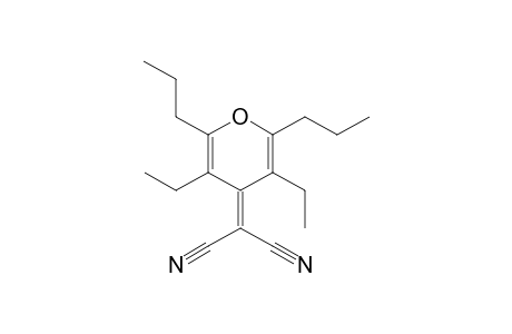 2-(3,5-diethyl-2,6-dipropylpyran-4-ylidene)malononitrile