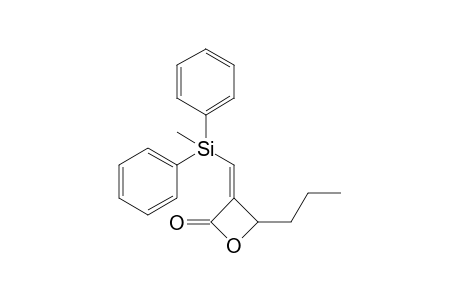 (Z)-3-[(Methyldiphenylsilyl)-methylene]-4-propyl-oxetan-2-one