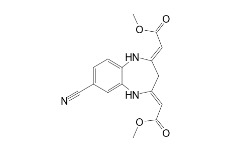 (2Z,2'Z)-Dimethyl 2,2'-(7-cyano-1H-benzo[b][1,4]diazepine-2,4(3H,5H)-diylidene)diacetate