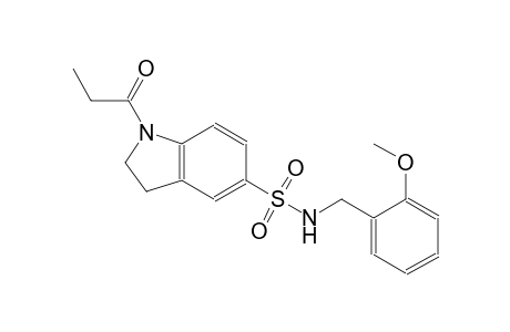 N-(2-methoxybenzyl)-1-propionyl-5-indolinesulfonamide