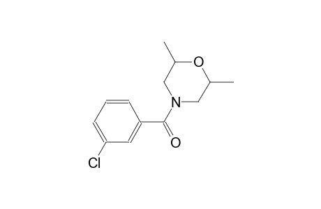 4-(3-chlorobenzoyl)-2,6-dimethylmorpholine
