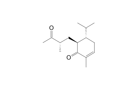 (2S,2'S,3S)-3-Isopropyl-6-methyl-2-(2'-methyl-3'-oxobutyl)-5-cyclohexen-1-one