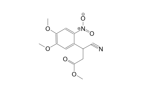 benzenepropanoic acid, beta-cyano-4,5-dimethoxy-2-nitro-, methyl ester