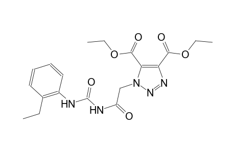 diethyl 1-(2-{[(2-ethylanilino)carbonyl]amino}-2-oxoethyl)-1H-1,2,3-triazole-4,5-dicarboxylate