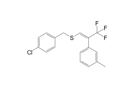 (E)-1,1,1-Trifluoro-2-(3-methylphenyl)-3-[(4-chlorobenzyl)thio]-2-propene