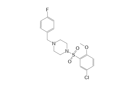 piperazine, 1-[(5-chloro-2-methoxyphenyl)sulfonyl]-4-[(4-fluorophenyl)methyl]-