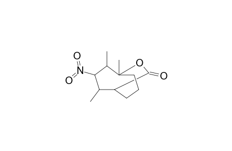 9-Oxabicyclo[3.3.2]decan-10-one, 1,2,4-trimethyl-3-nitro-, (2-endo,3-exo,4-exo)-(.+-.)-
