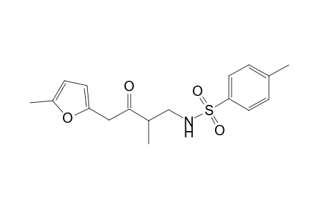 4-Methyl-N-(2-methyl-4-(5-methylfuran-2-yl)-3-oxobutyl)benzenesulfonamide