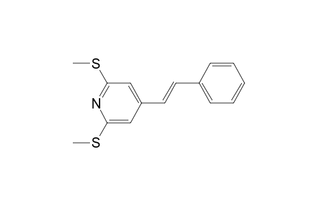 2,6-bis(methylsulfanyl)-4-[(E)-2-phenylethenyl]pyridine